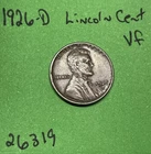 1926 D Lincoln Wheat Cent  / Penny 1c VF Very Fine