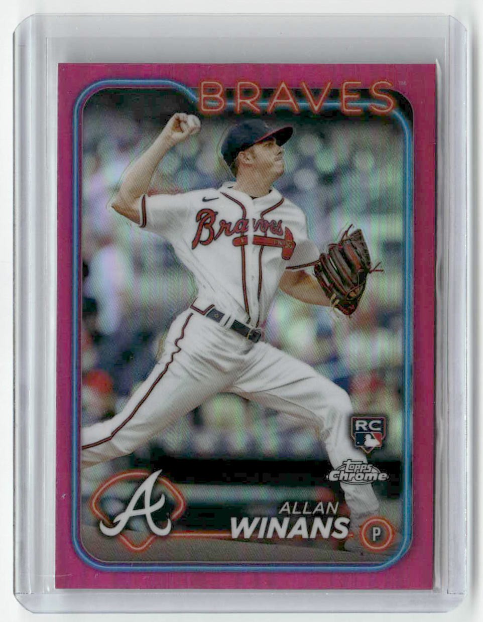 2024 Topps Chrome #249 Allan Winans Pink Refractors