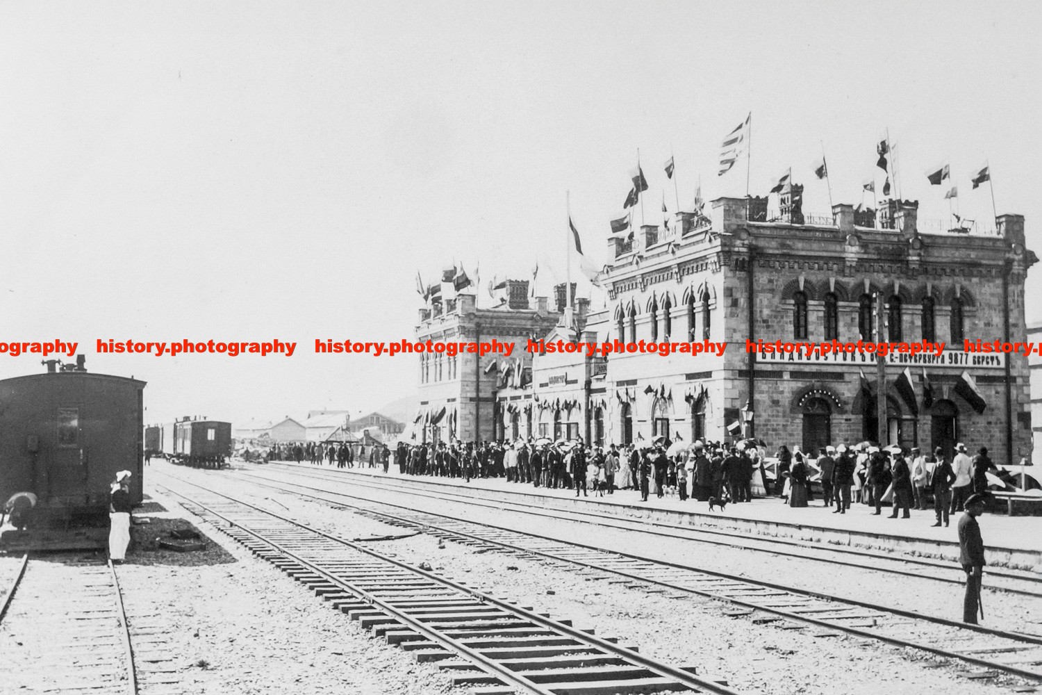 F022992 Vladivostok StationTrans Siberian Railway Russia 1910s