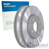 2X Delphi Bremsscheiben Vorne 257Mm BelÜFtet Passend FÜR Alfa Romeo Mito