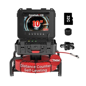 100ft/30M Sewer Camera DVR Pipe Inspection Camera with 512hz Self-leveling 9inch