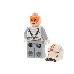 1x Lego Minifigure Star Wars Episode 3 Clone Trooper Pilot Grey Helmet 75072 sw0608
