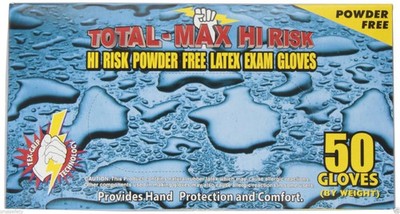 Emerald Total Max High Risk Latex Powder-Free Exam Gloves 15 mil X-Large Case