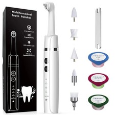 Tooth Polisher,Teeth Polishing Kit for Daily Cleaning,Polishing Then Whitenin...