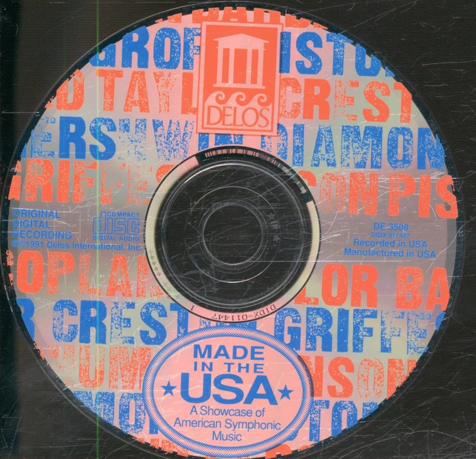 DE3508 Various Artists Made In the Usa: American Symphonic Music CD USA Delos - Image 3 of 3