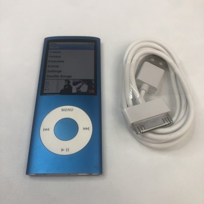 Apple iPod Nano 4th Generation 8GB Blue A1285 MB732J/A MP3 Music Video Player