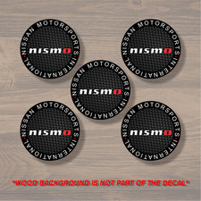 Nissan Nismo Wheel Center Cap Overlay X5 Vinyl Decal Sticker