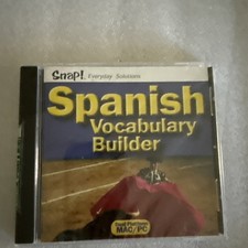 Spanish Vocabulary Builder CD-ROM Snap 2001 Mac PC Language Learning New Sealed
