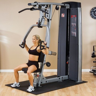 Body-Solid ProDual Press Arm Lat Machine with Weight Stack - New