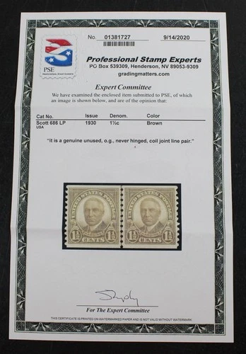 CKStamps: US Stamps Collection Scott#686 Mint NH OG PSE Cert