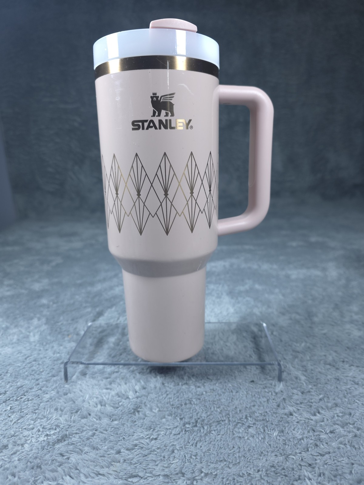 Stanley 40oz Stainless Steel Insulated Travel Mug with Geometric Design