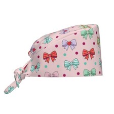 WaterResistant Lightweight TieBack Bouffant Scrub Cap With Sweatband