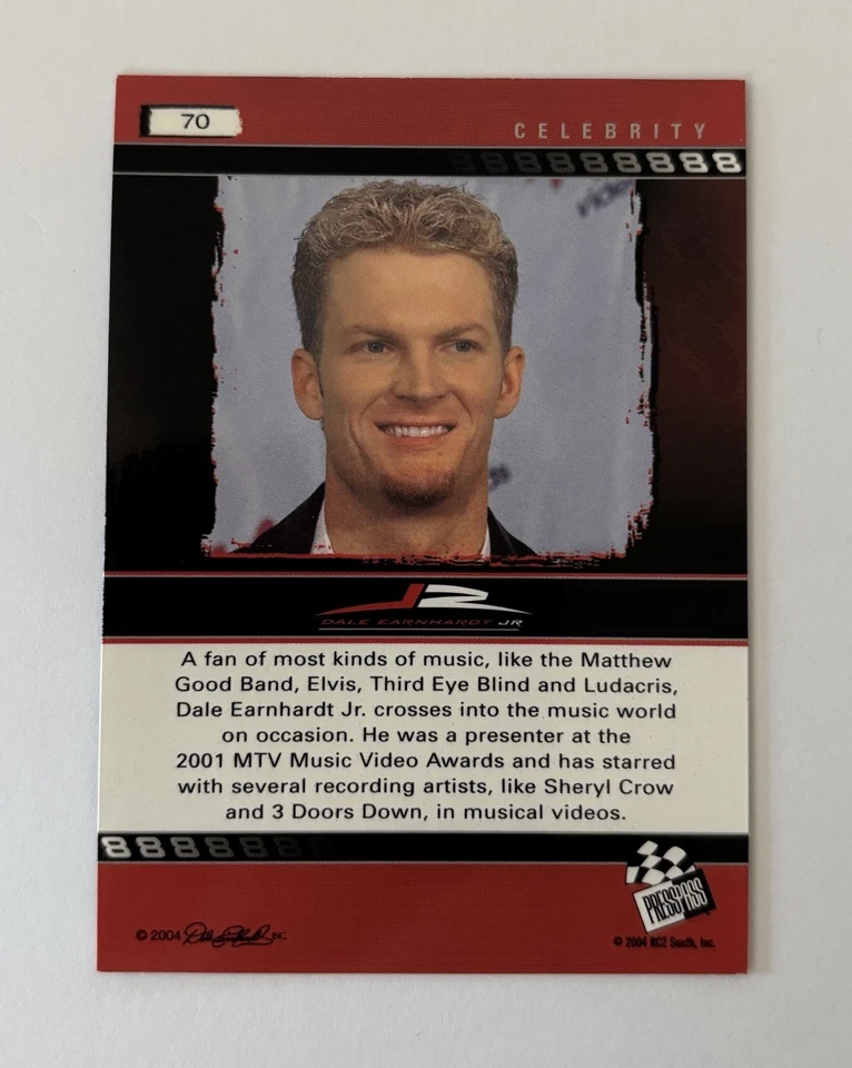 Dale Earnhardt Jr Hand Autographed 2004 Press Pass Cards - Lot Of 3! - Image 4 of 4