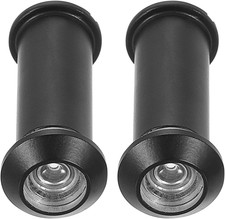 Generic 1/2" Door Viewer Peephole, 2 Pcs Copper Privacy Door Viewer for Security