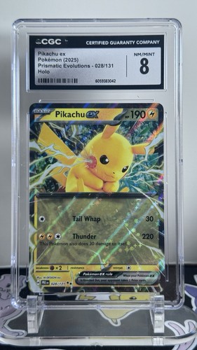 Pikachu ex graded CGC 8 for sale on eBay