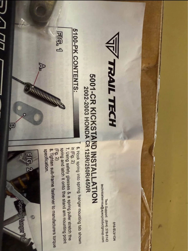 Pata de cabra Trail Tech 5001-CR Foto 3 de 3