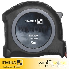 STABILA Dark Shadow Pocket Tape Measure 5m BM290 Limited Edition 20267