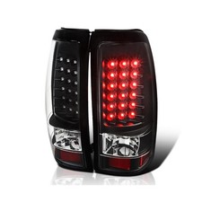 SPEC-D TUNING Black Housing LED Tail Lights Compatible with 2003-2006 Chevy S...