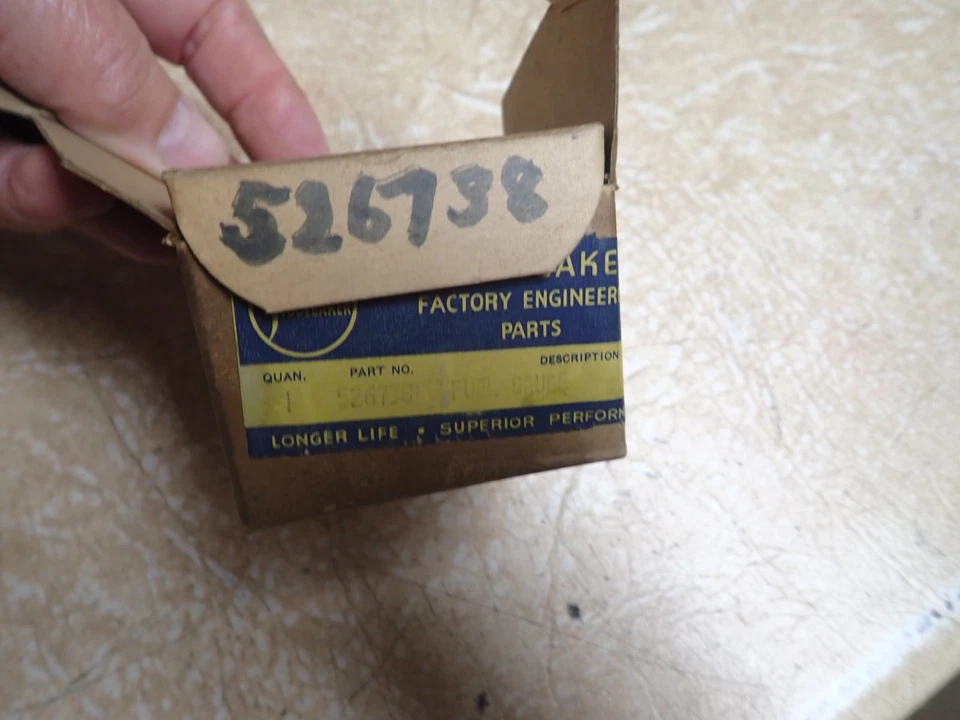 Studebaker 526738 GAS Gauge 1950 1951 1952 Commander - Image 2 of 2