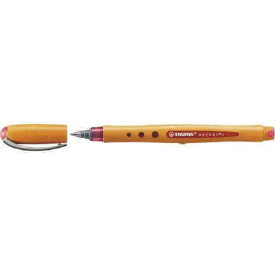 STABILO Tintenroller worker fine, rot 1 bis 40 Stk Spare bis 76%