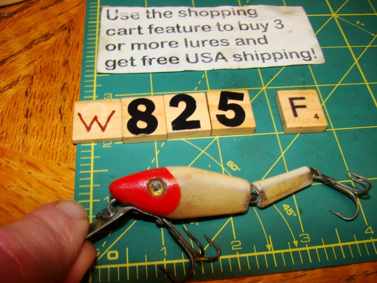 Lot De 4 Leurres Vintage L&S Mirrolure #10 - Fabriqués Aux USA, Crankbait Plastique, état Occasion