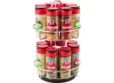 McCormick Spice Rack, Two Tier Chrome, Featuring 29.06 Ounce (Pack of 1), Red 