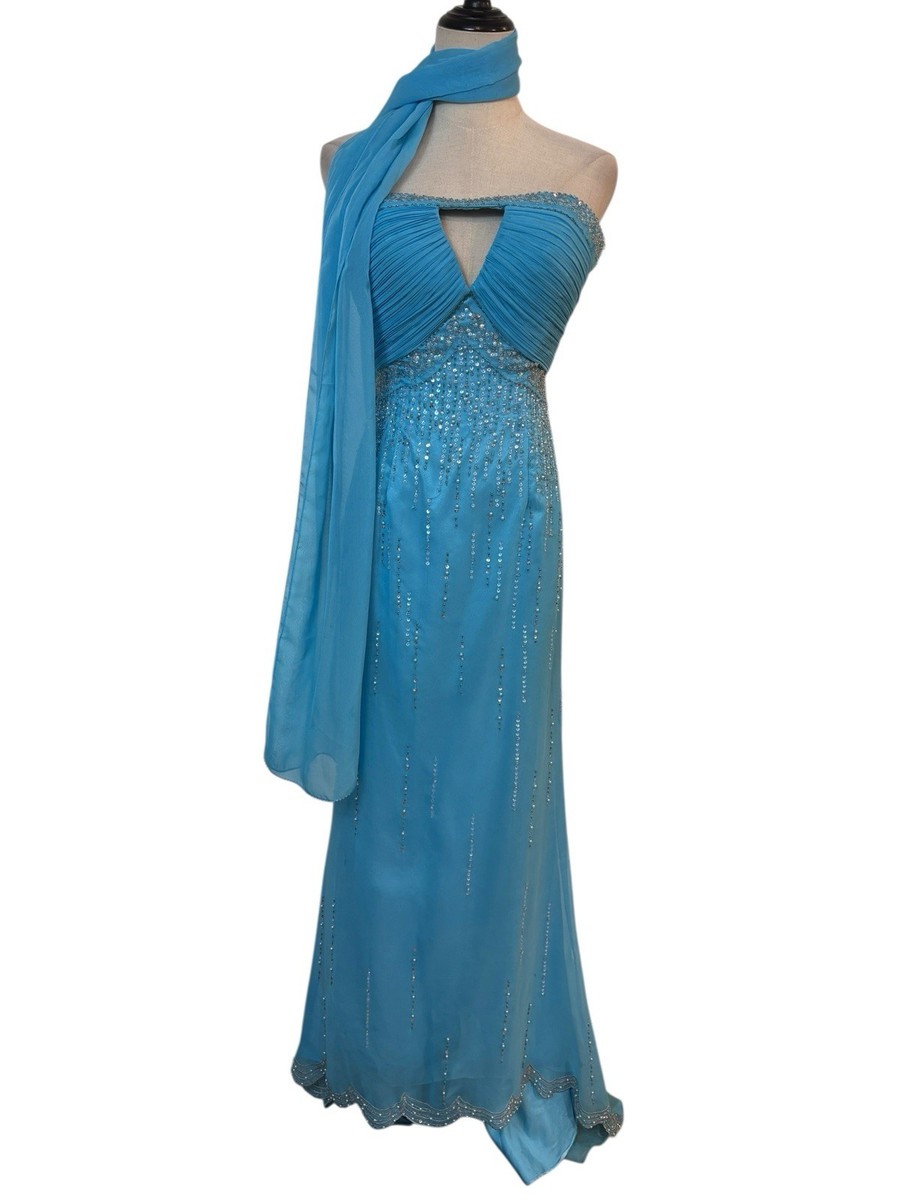 formal & gown high low dress Pink Strapless Scarf Maxi Jianna Dress – SABO