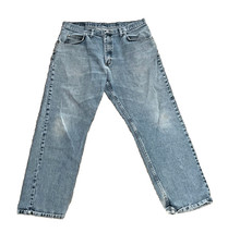 Wrangler Relaxed Fit Jeans Men's 36x30 Light Wash Straight Leg Denim Pants