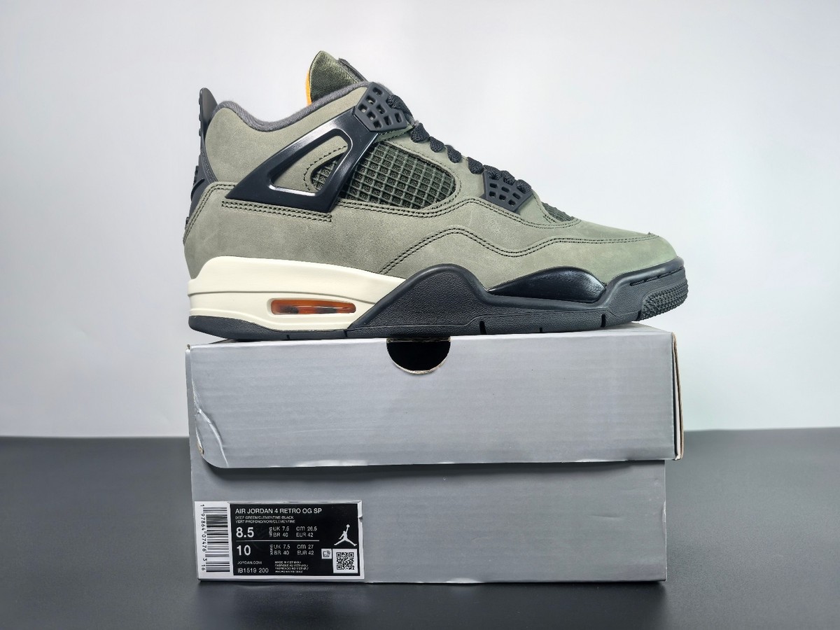 Designer A Size 8 - Undefeated x Air Jordan 4 Retro 2025 Green for sale