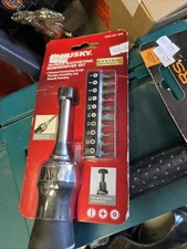 Husky Smooth Ratcheting Phillips Bits Screwdriver Handle Tools Set (10-piece)