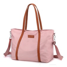 Laptop Bag Waterproof Lightweight Shoulder Tote Nylon Briefcase Fits 15.6 Inch