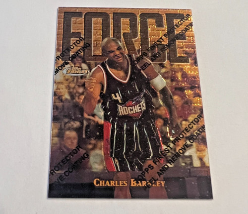1997-98 TOPPS FINEST NBA CARD #156  RARE CHARLES BARKLEY MINT, ONLY XXX/298 MADE