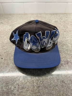 Vintage Dallas Cowboys Hat Cap 90s Graffiti Blockhead Logo Team NFL Snapback
