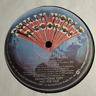 TERRI WELLS - ILL BE AROUND 12'' ELECTRO FUNK DISCO 1984 VG+ VINYL RECORD