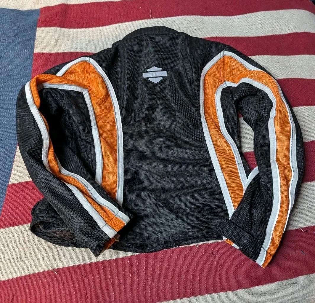 MESHKI Giacca Moto Donna XS Harley Davidson Signature II Equitazione Gear Maglia