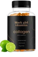 Black Girl Vitamins - Collagen Gummies for Hair, Skin, 60 Count Pack of 1 
