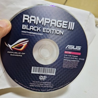 ASUS Rampage III Black Edition Motherboard Support DVD Intel X58