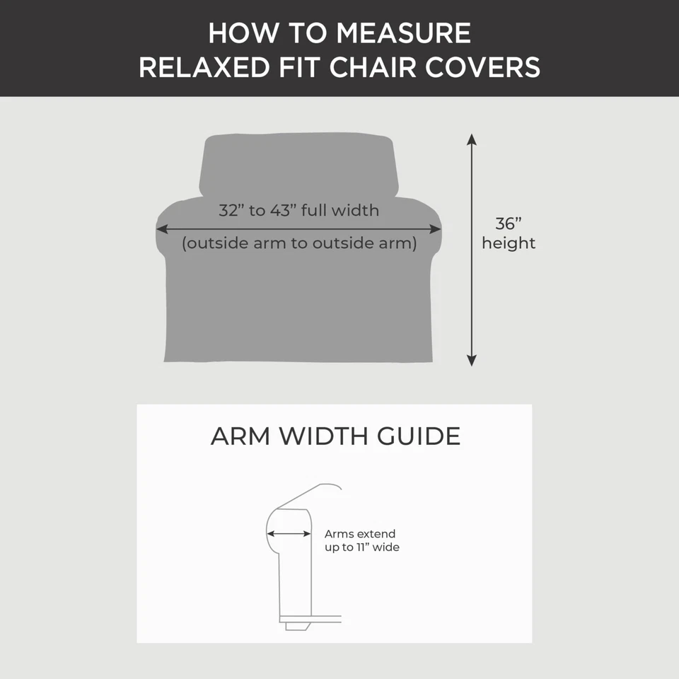 Funda para silla de una pieza de pato de algodón pesado Sure Fit - Natural (SF41860) Foto 3 de 3