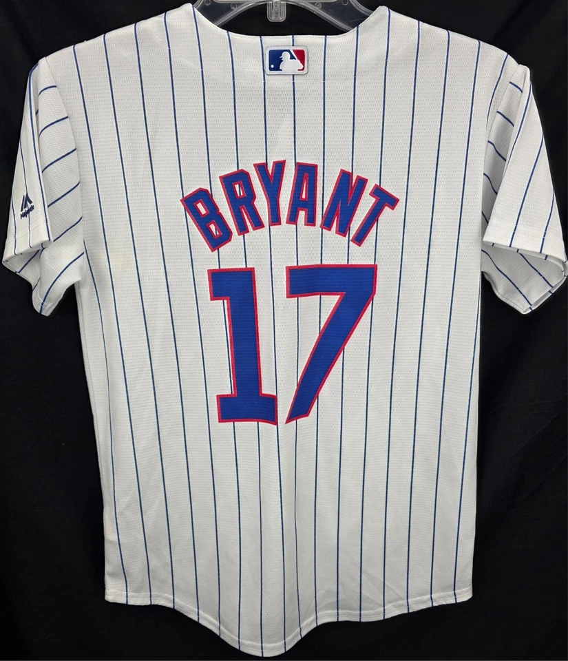 Chicago Cubs 17 Kris Bryant Majestic SS Baseball Jersey Shirt Youth M 10-12 - Image 2 of 4