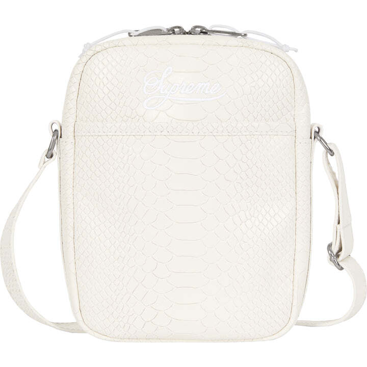 Supreme・Nike Leather Shoulder Bag白【おまけ付き Supreme x Nike Leather Shoulder Bag Snakeskin White SS25