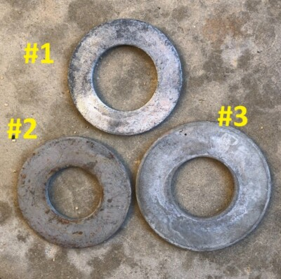 #ad Set of 2 pick your size large Rusty Crusty FLAT WASHERS for Restoration Repair $3.50