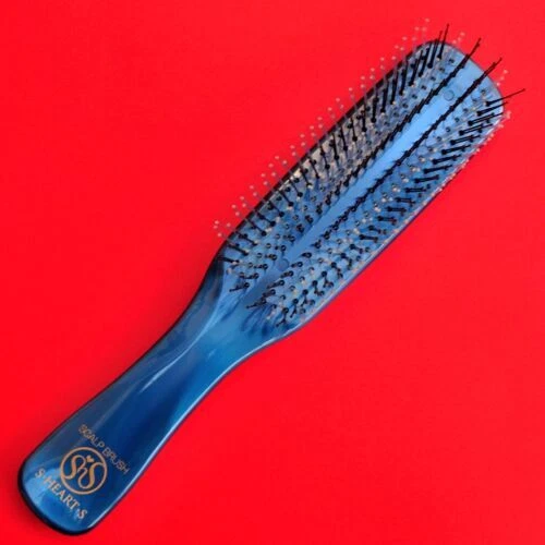 Cepillos y peines de plástico para cabello rosa corazón