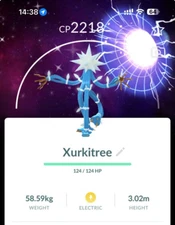 Shiny Xurkitree with special background 20kStardust - P T C - Read Description