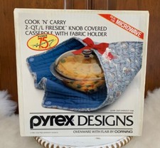 SEALED - Pyrex Designs by Corning Harvest Flair w/Cover 2 QT - 75th Anniversary