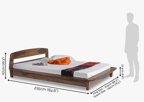 Solid Wood Baker Platform Bed furniture, handmade design home furniture - Picture 10 of 10