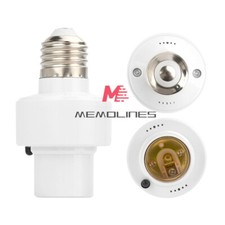 Wireless Remote Control Light Lamp E27 Screw Bulb Base Holder Cap Socket Switch