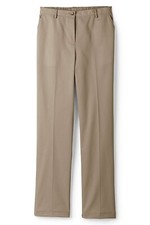 Lands' End 7 Day Elastic Back Comfort Waist Pants Khaki 4P NWOT 879
