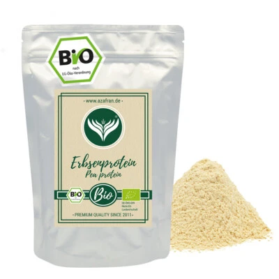 BIO Erbsenprotein Pulver | Erbsenprotein gemahlen | vegane Eiweißquelle (500g) - Bild 1 von 4