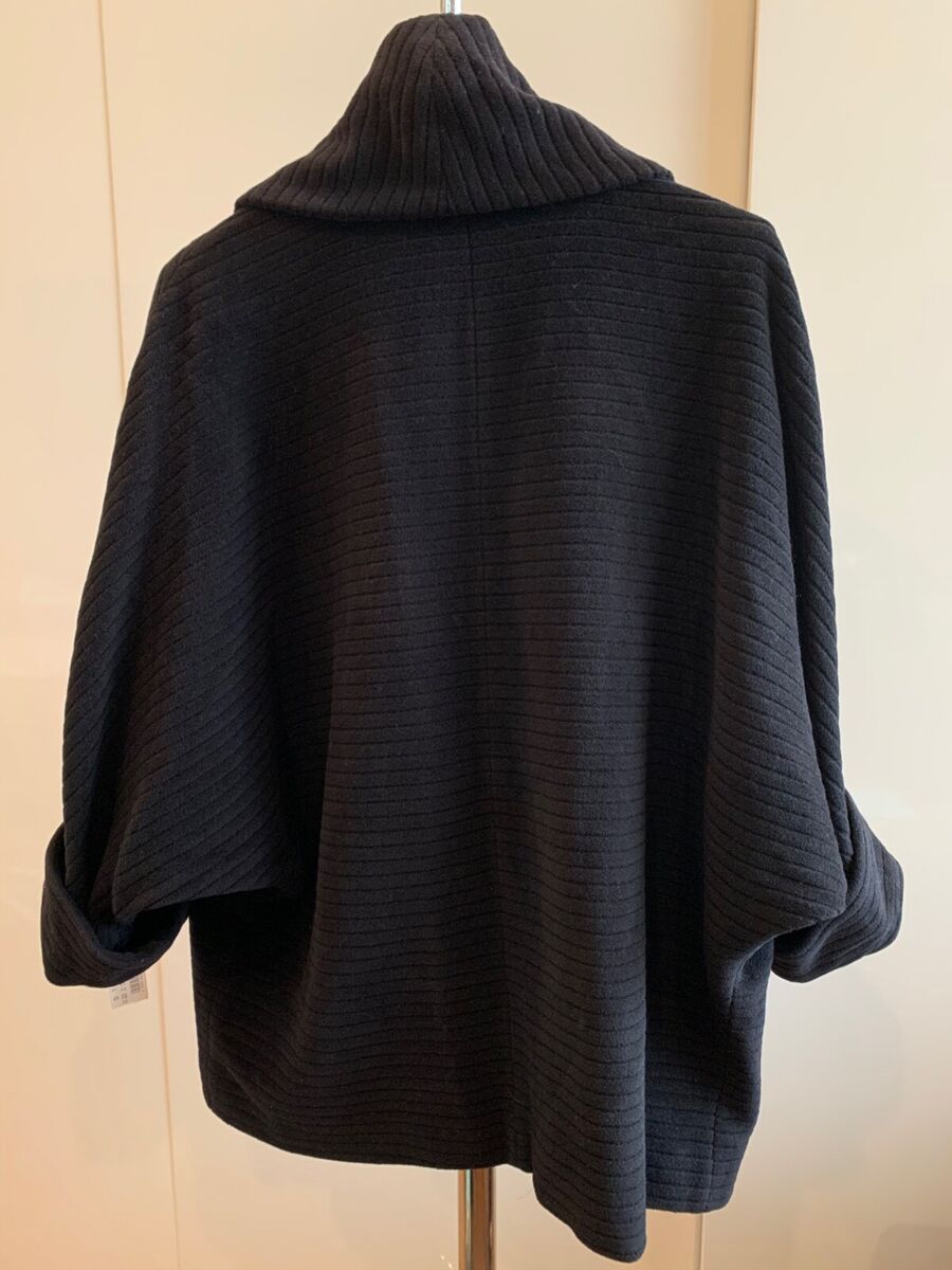 Vintage YELL CALW Nobilana Angora Wool Black Womens Overcoat Vintage YELL CALW Nobilana Angora Wool Black Womens Overcoat