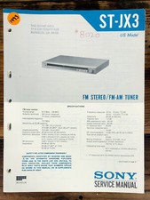 Sony ST-JX3 Tuner Service Manual Original 